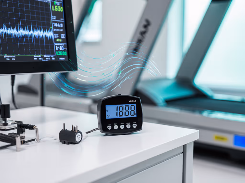 treadmill_vibration_testing_setup_with_decibel_meter_and_accelerometer