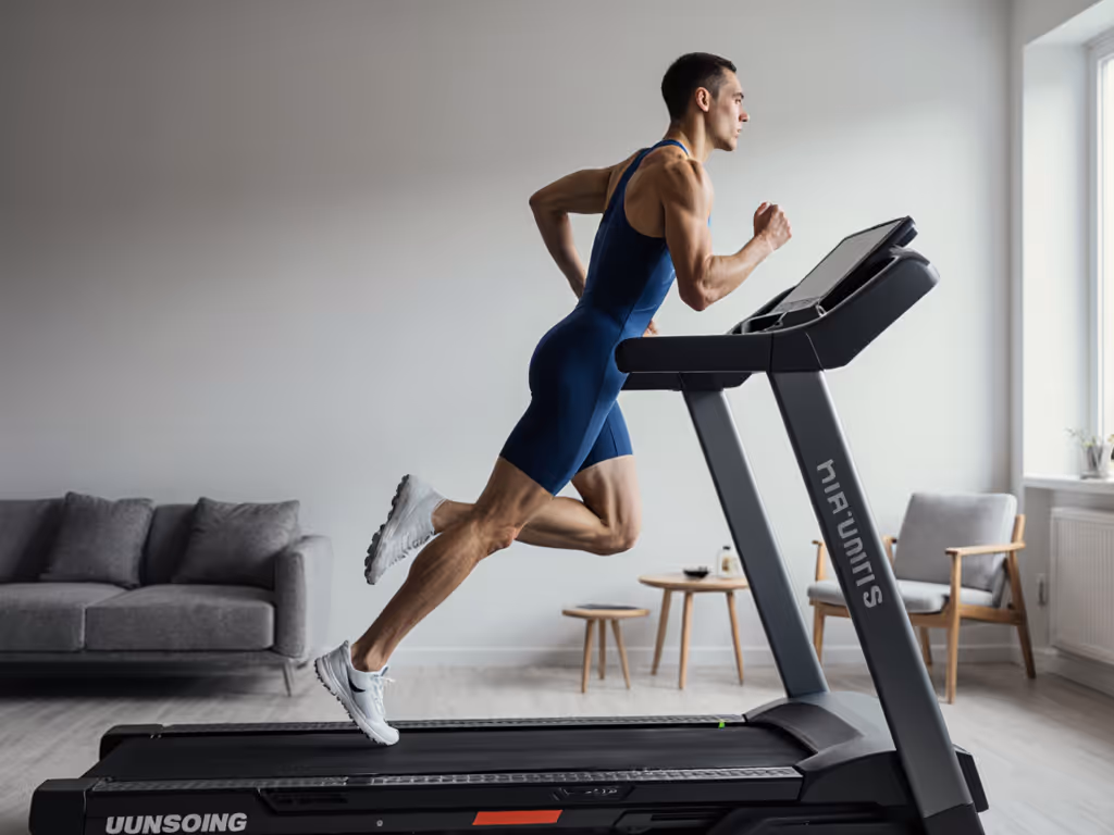 swimmer-running-on-treadmill-with-lean-forward-technique