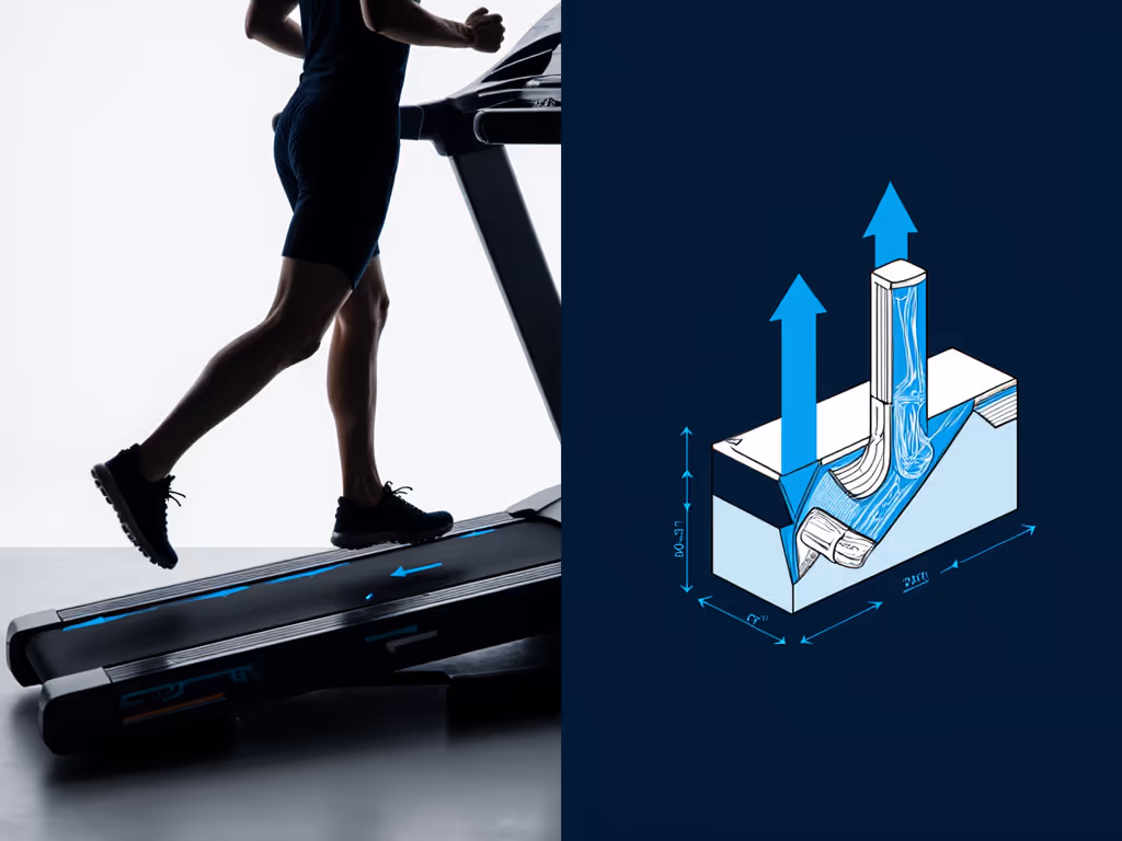 adjusting_treadmill_incline_for_knee_relief